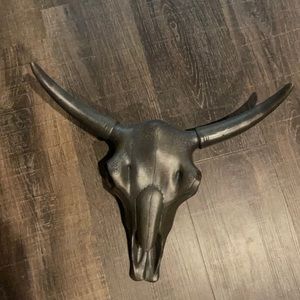 Molded Hard Plastic Bull Skull